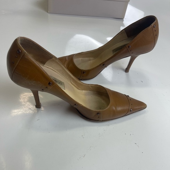 Jimmy Choo - Coroman Tobacco size 8 Heels - Picture 6 of 10